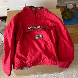 Napapijri Rainforest Winter Jacket - Men’s Small - Red